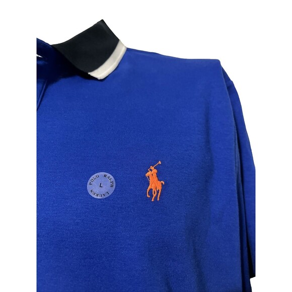 Polo Ralph Lauren Color Block Classic Fit Short Sleeve Cotton Polo Shirt NWT Lg - Picture 4 of 7